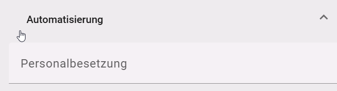 Hier ist das Attribut "Personalbesetzung" eines Diagrams aus BIC Process Design gezeigt.