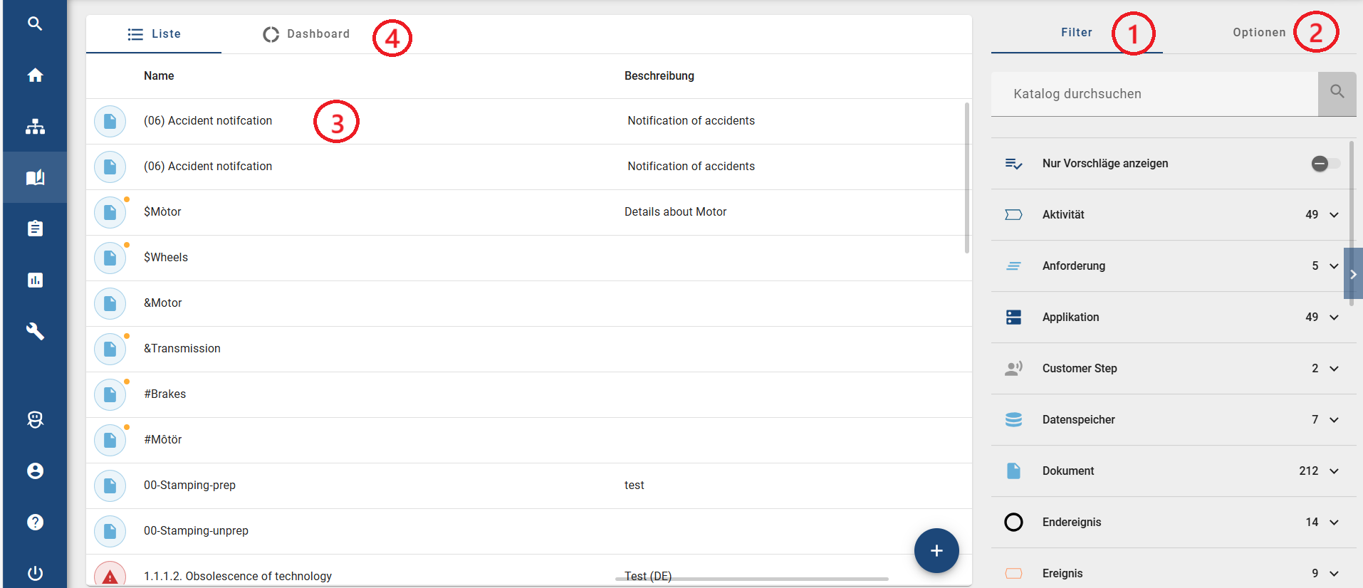 Hier wird der Katalog in der neuen Benutzeroberfläche angezeigt.